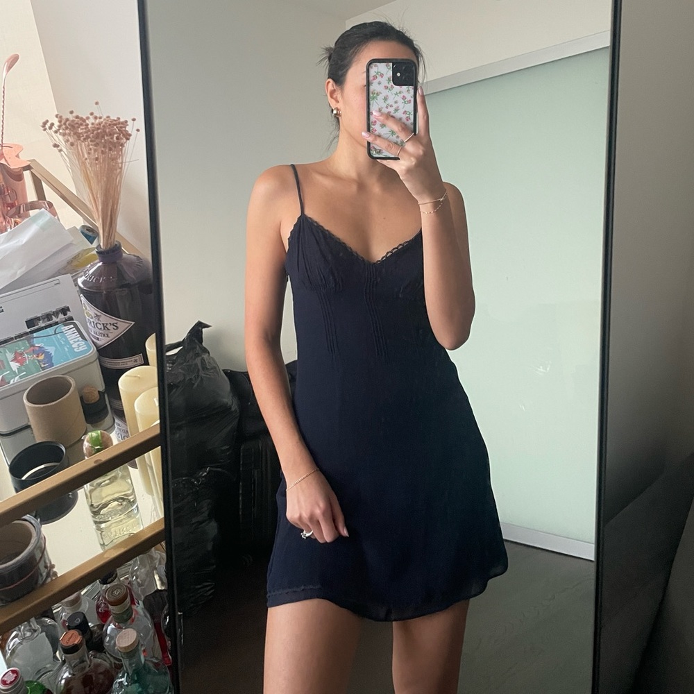 Aritzia Navy Mini Dress